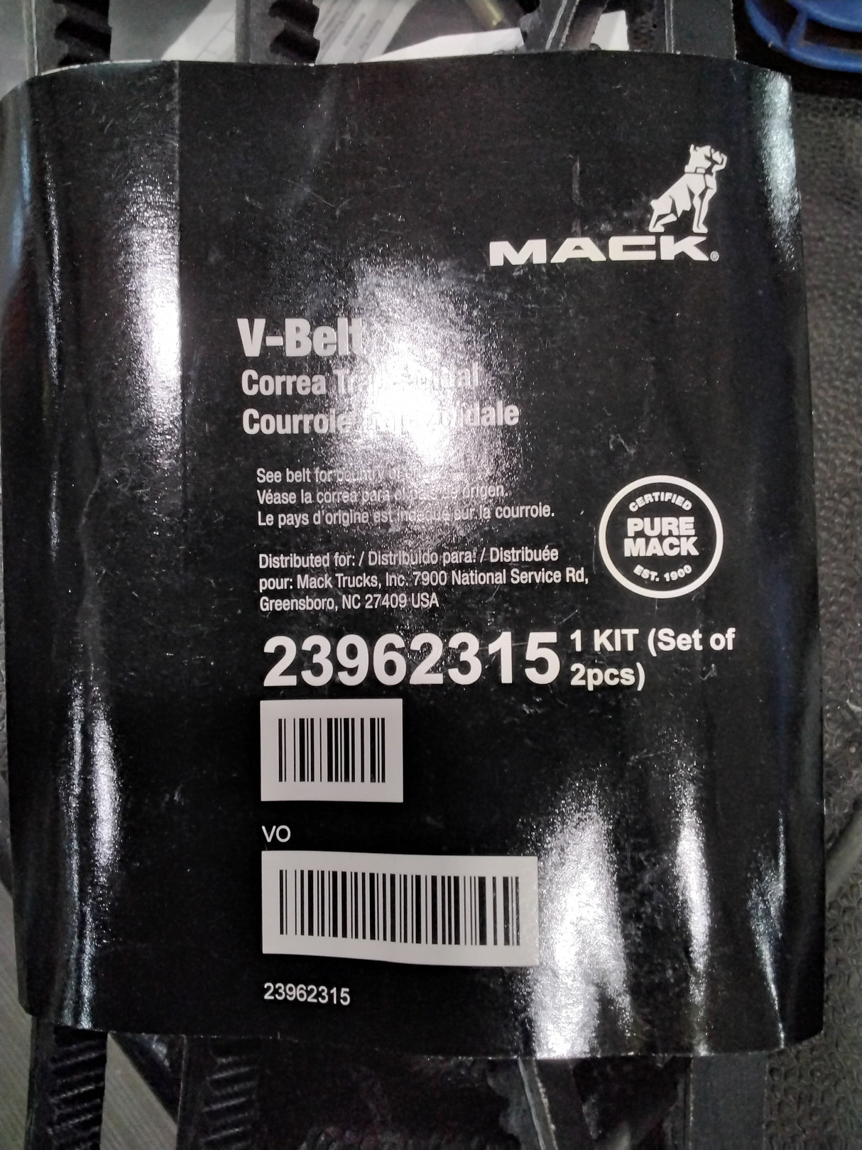 MACK ­-­ 23962315 ­-­ BELT SET