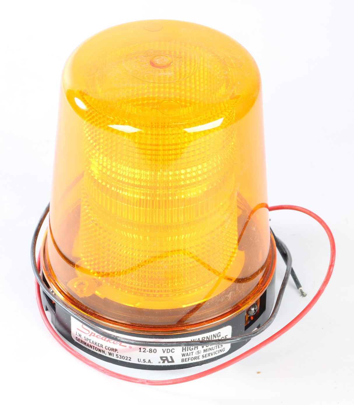 IWS ­-­ MODEL 500 ­-­ LIGHT STROBE AMBER 12-80V: J.W. SPEAKER