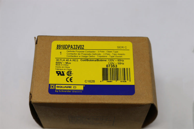 SQUARE D  ­-­ 8910DPA33V02 ­-­ DEFINITE PURPOSE CONTACTOR  30A  3 POLE