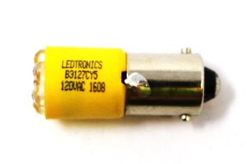 LEDTRONICS ­-­ B3127CY5-0011 ­-­ LED BULB  7-LED  YELLOW  24VDC