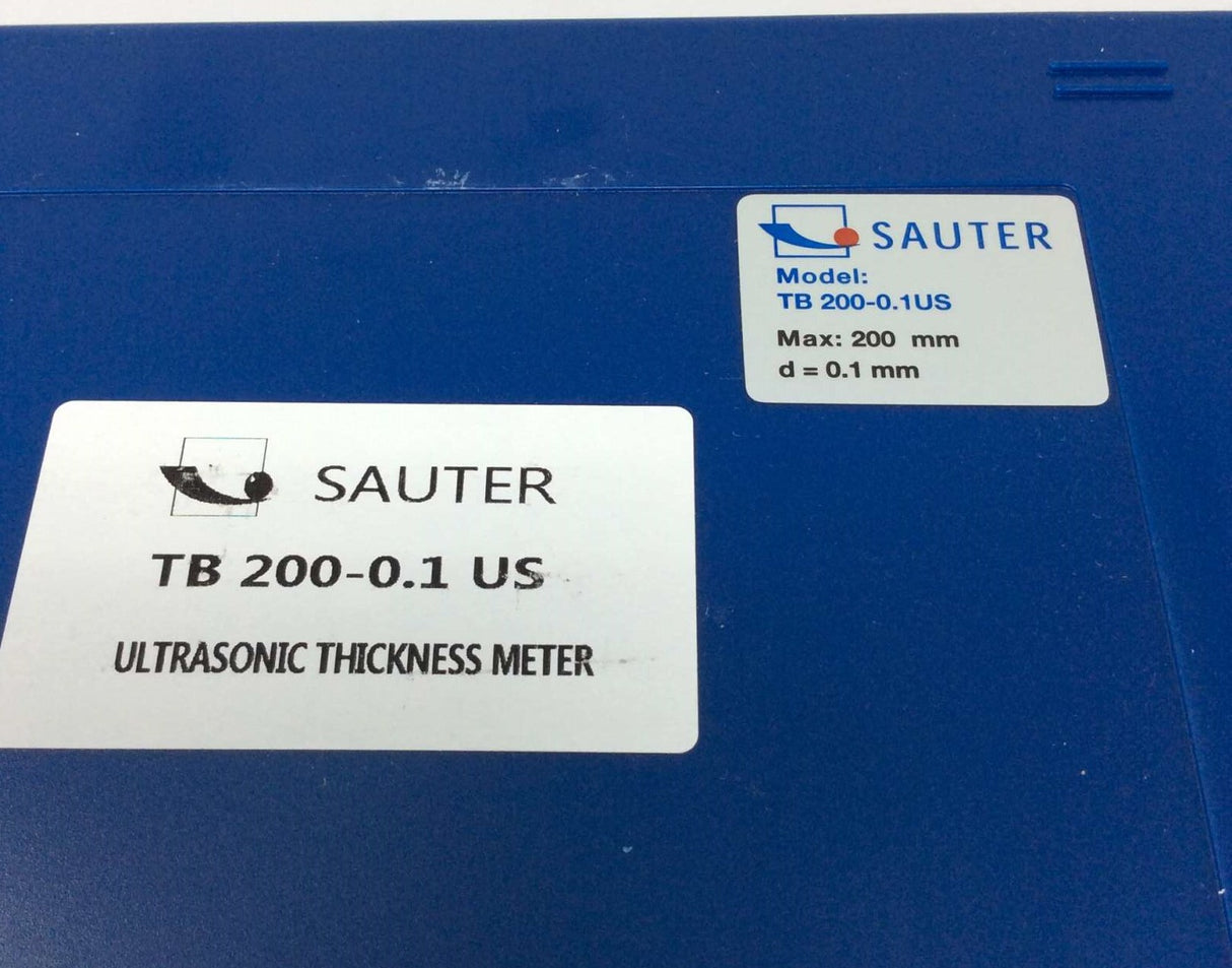 SAUTER GmbH ­-­ TB 200-0.1US ­-­ ULTRASONIC THICKNESS METER