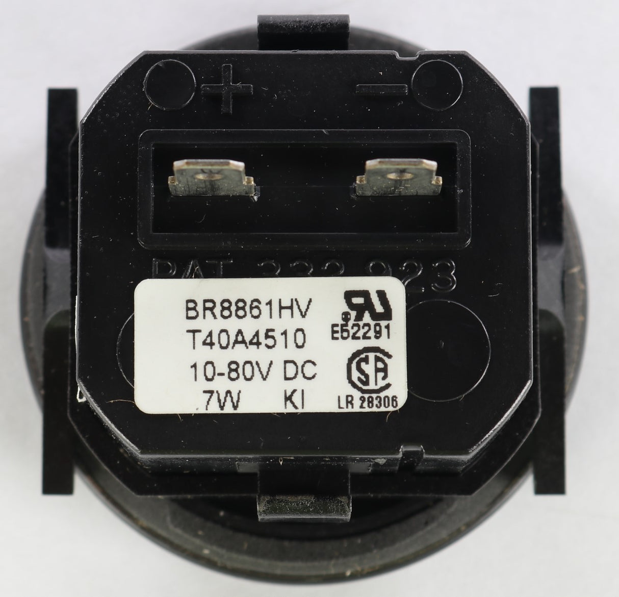 ISSAPRO ­-­ T40A4510 ­-­ GAUGE HOUR METER  10-80 VDC BLACK R8861HV