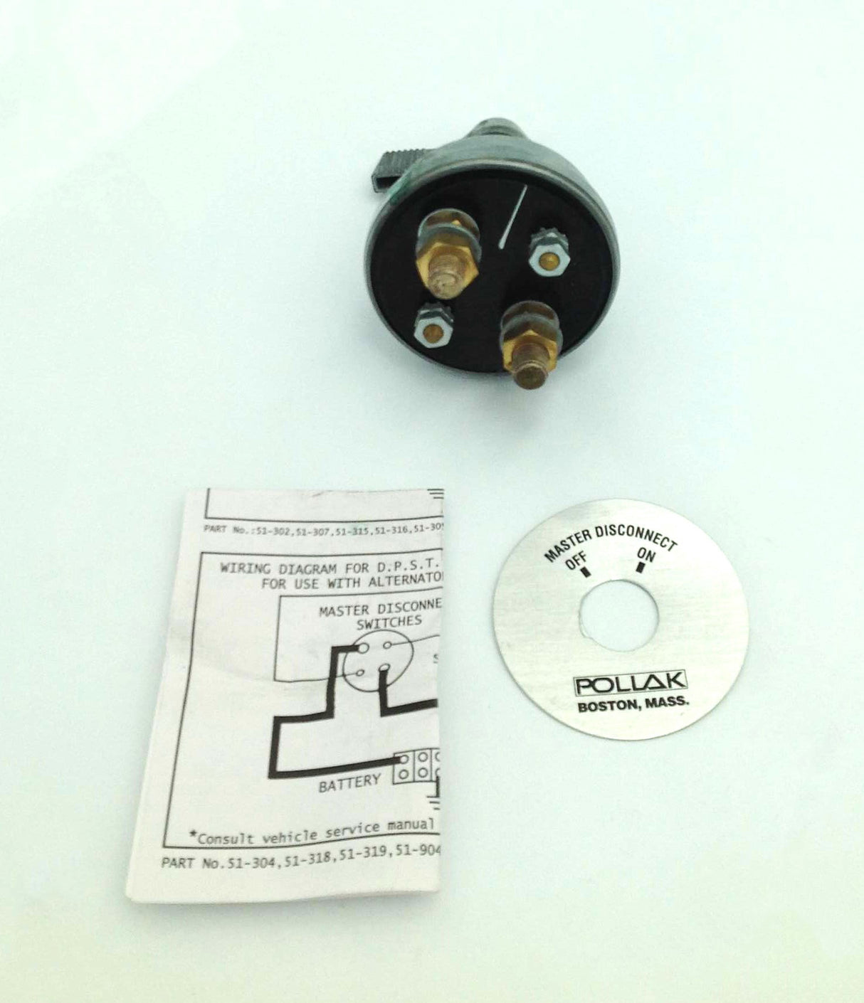 POLLAK  ­-­ 51-904P ­-­ MASTER DISCONNECT SWITCH