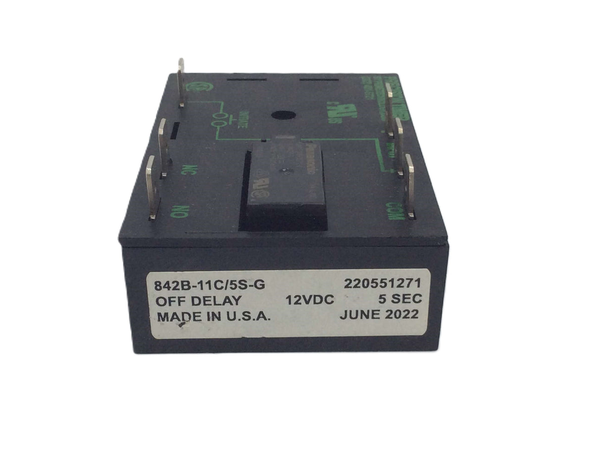 AMERICAN CONTROL PRODUCTS  ­-­ 842B-11C/5S-G ­-­ TIME DELAY MODULE  12VDC  5 SEC