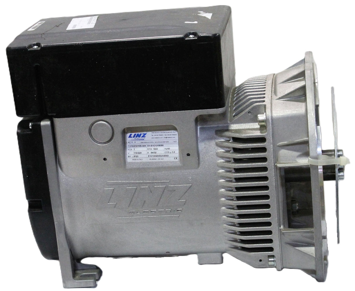 LINZ ELECTRIC INC ­-­ E1C13S A/4 ­-­ ALTERNATOR 7kVA 110/220V 64/32A 60Hz 1PH