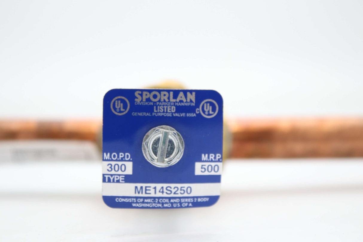 SPORLAN  ­-­ ME14S250 ­-­ SOLENOID VALVE  5/8 ODF  0.438 PORT SIZE