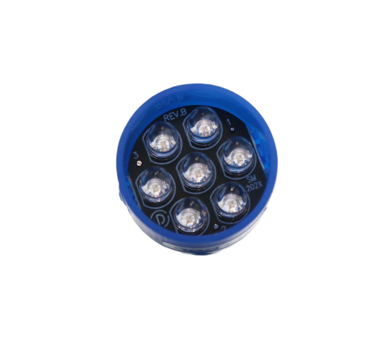 DIALIGHT ­-­ 586-4605-105F ­-­ LED LAMP  15MM  BLUE  28VDC  20mA  6300MCD