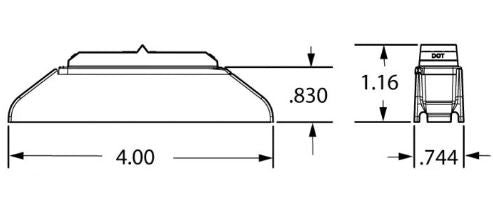 MACK ­-­ 8413-35375R ­-­ LED 35 SERIES LAMP W/COMB