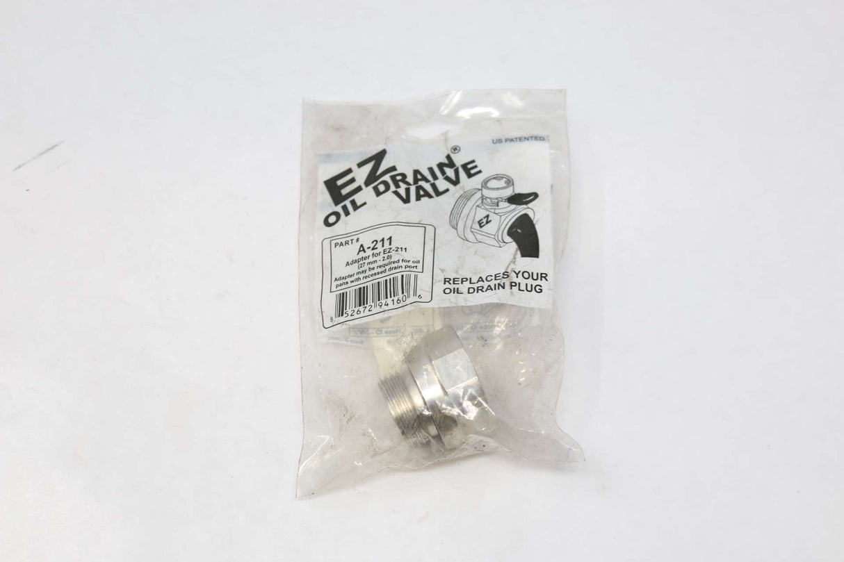 EZ OIL DRAIN ­-­ A-211 ­-­ ADAPTOR -DRAIN OIL PAN DD15