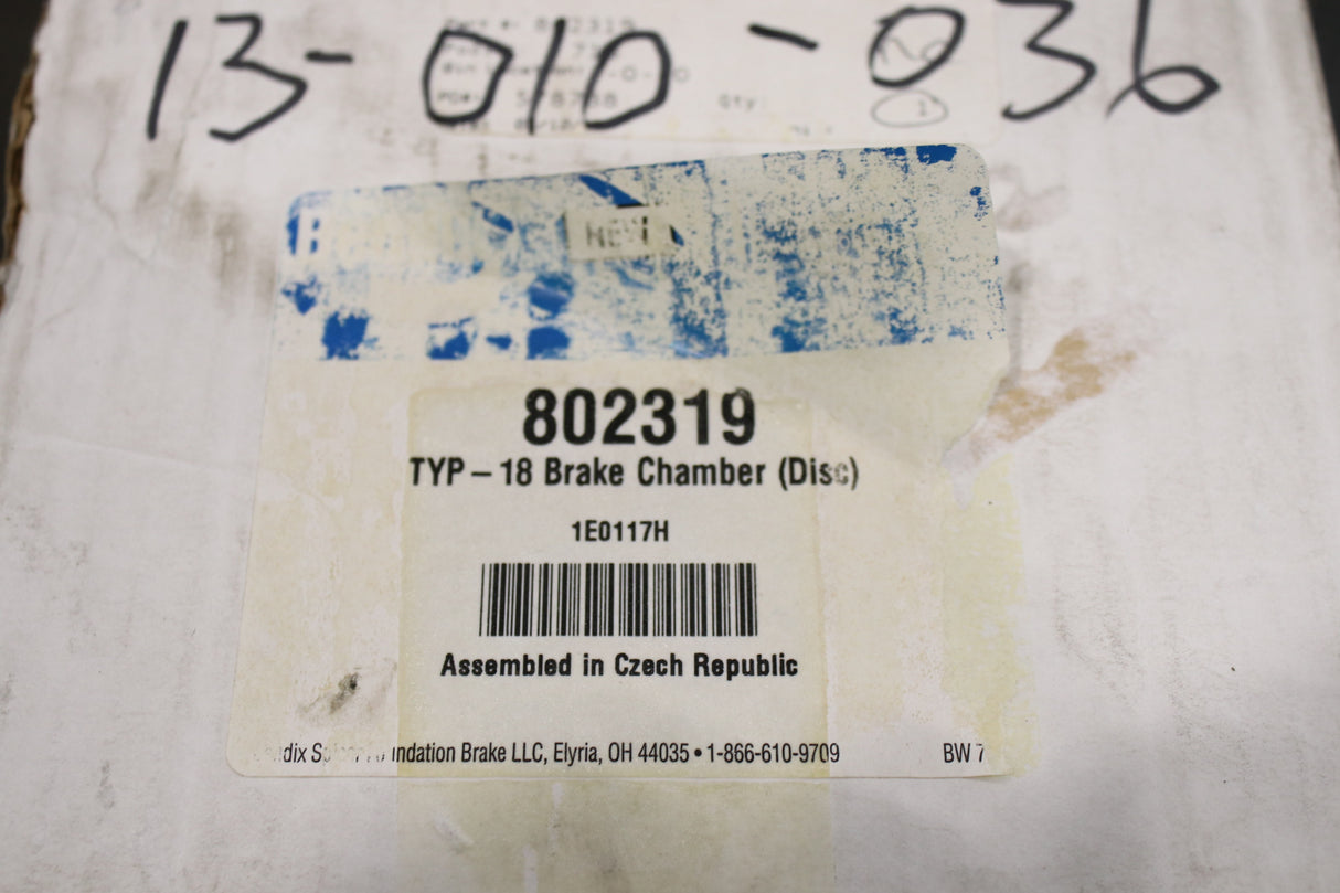 BENDIX ­-­ 802319 ­-­ BRAKE CHAMBER FRONT(TYPE18)