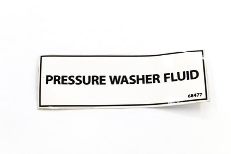 SCHWARZE ­-­ 68477 ­-­ DECAL PRESSURE WASHER FLUID