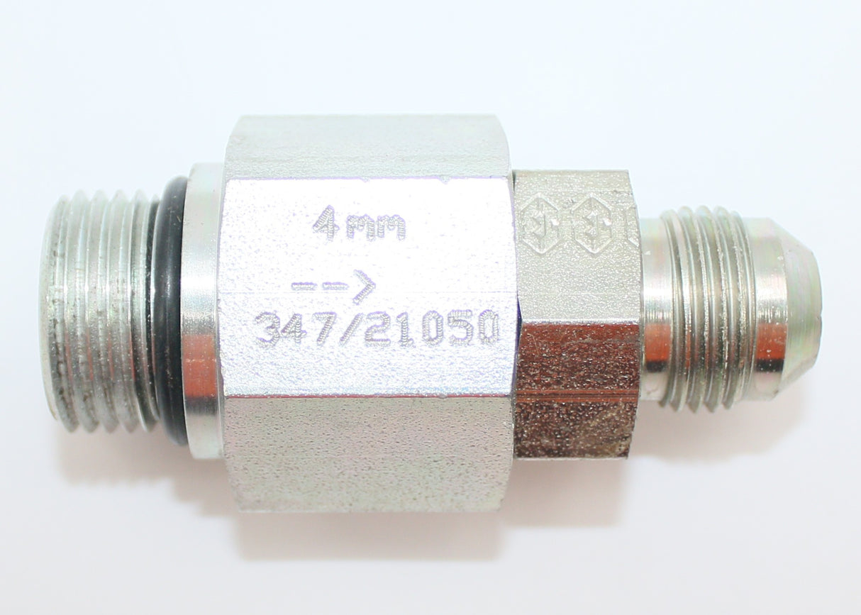 JCB ­-­ 347/21050 ­-­ ADAPTOR SAE-08 JIC-SAE-10