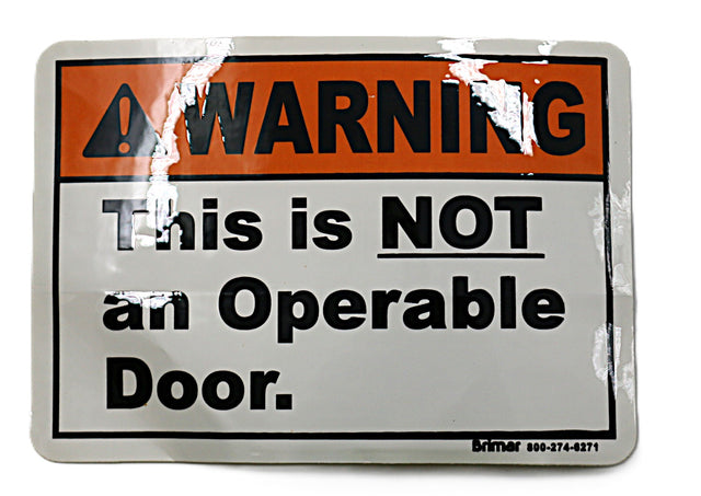 JCB ­-­ 332/D1283 ­-­ DECAL-WARNING - NOT OPERABLE DOOR