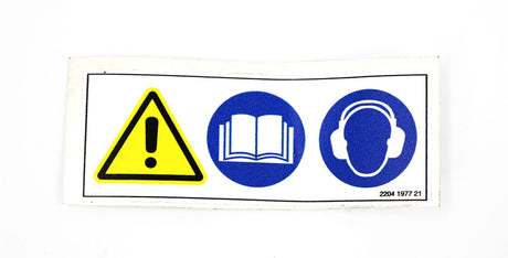 ATLAS COPCO ­-­ 2204197721 ­-­ ADHESIVE LABEL NOISE