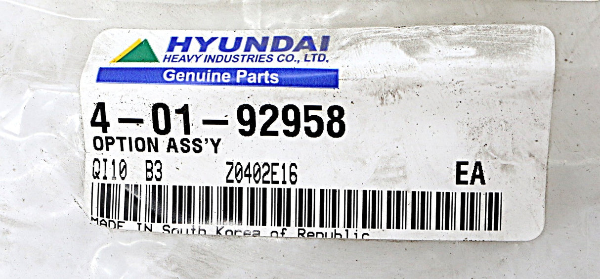 HYUNDAI ­-­ 4-01-92958 ­-­ SECTION ASSY-OPTION