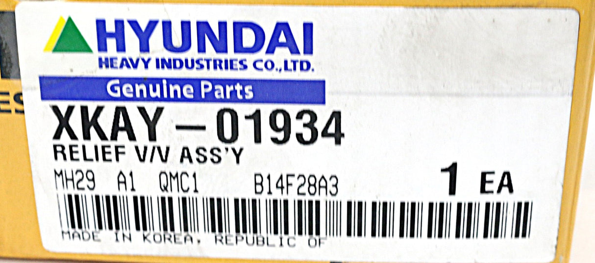 HYUNDAI ­-­ XKAY-01934 ­-­ VALVE ASSY-RELIEF