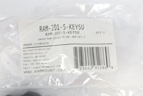 RAM ­-­ RAM-201-S-KEY5U ­-­ RAM SECURITY DOUBLE ARM KEY 5