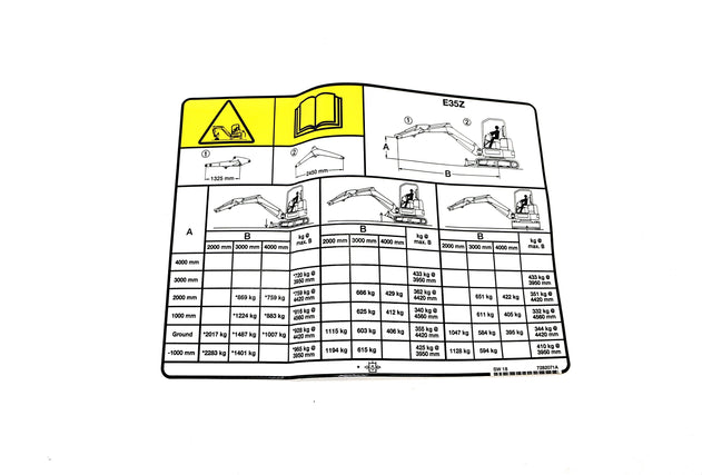 BOBCAT ­-­ 7282071 ­-­ DECAL LIFT CAPACITY