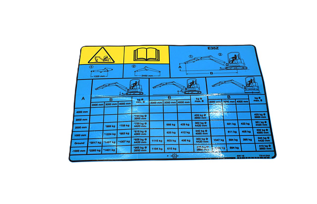 BOBCAT ­-­ 7314124 ­-­ DECAL LIFT CAPACITY