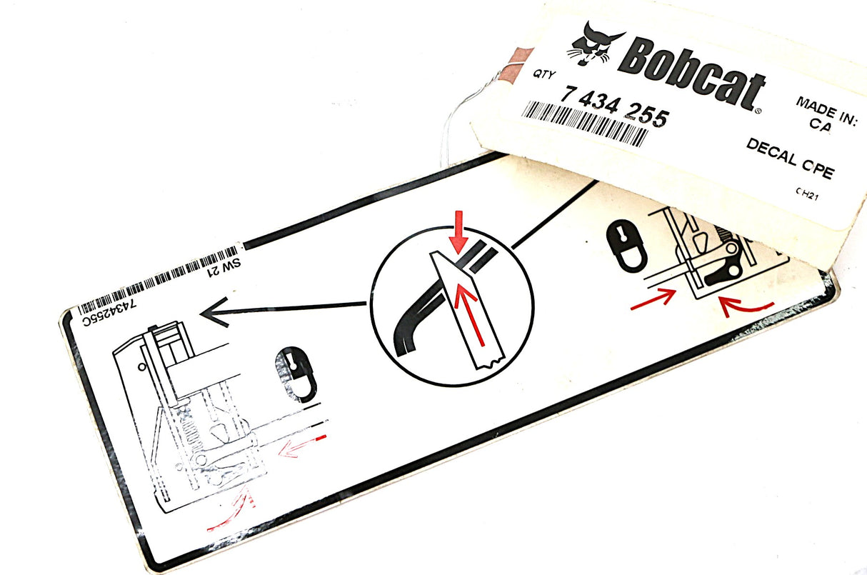 BOBCAT ­-­ 7434255 ­-­ DECAL OPERATION