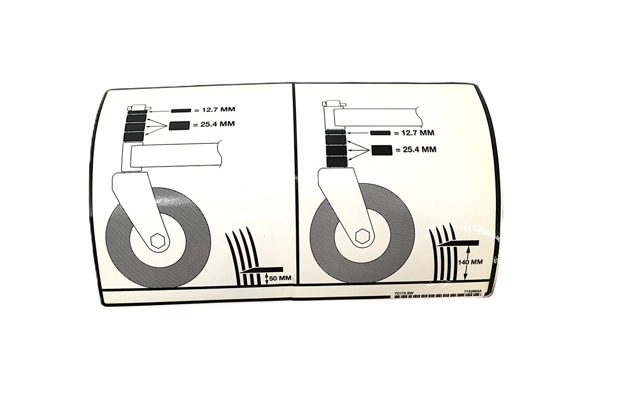 BOBCAT ­-­ 7152865 ­-­ DECAL ADJUST HEIGHT