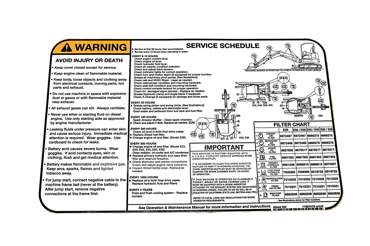 BOBCAT ­-­ 7188747 ­-­ DECAL SERVICE