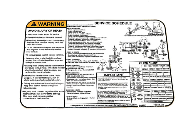 BOBCAT ­-­ 7188747 ­-­ DECAL SERVICE