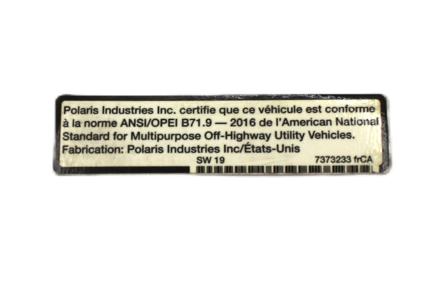 BOBCAT ­-­ 7373233FRCA ­-­ DECAL WARNING 7373233