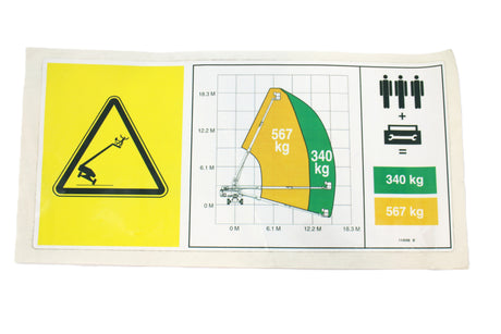 JLG ­-­ 70043906 ­-­ DECAL - MAX LOAD