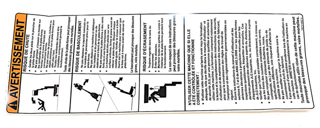 JLG ­-­ 1001215007 ­-­ DECAL - WARNING