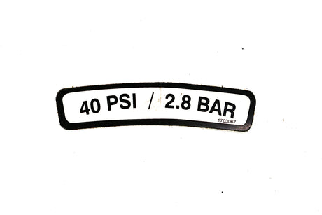 JLG ­-­ 1703067 ­-­ DECAL - (TIRE PRESSURE)