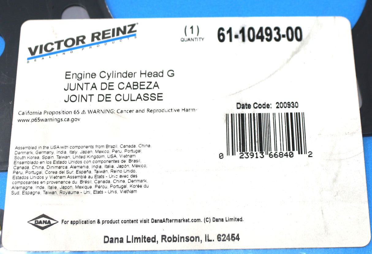 VICTOR REINZ ­-­ 61-10493-00 ­-­ ENGINE HEAD GASKET