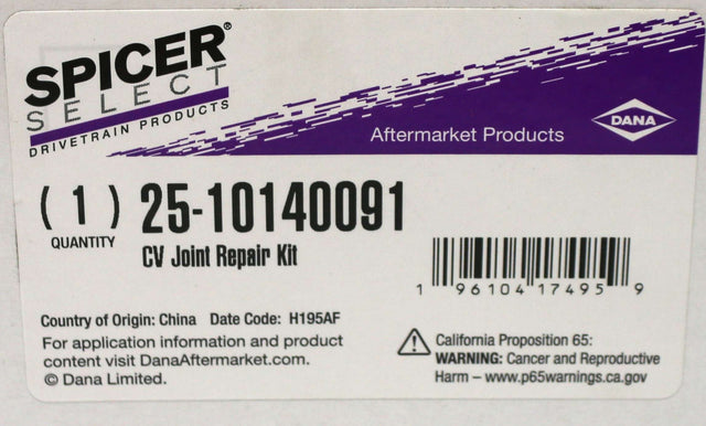 DANA SPICER ­-­ 25-10140091 ­-­ CV JOINT REPAIR KIT