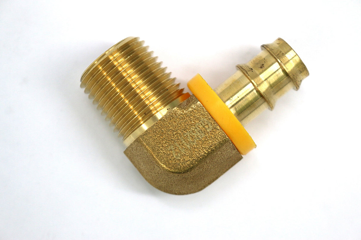 SCHWARZE ­-­ 68468 ­-­ ELBOW BRASS 1/2 BARB TO 1/2 N