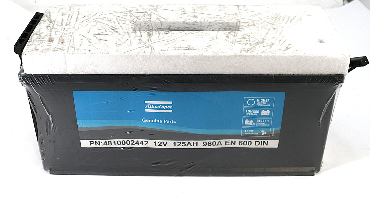ATLAS COPCO ­-­ 4810002442 ­-­ BATTERY 12V/125AH/600A