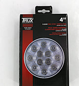 TRUX ­-­ TLED-412CR ­-­ 4" ROUND LED STOP - TURN & TAIL LIGHT (CLEAR LENS)
