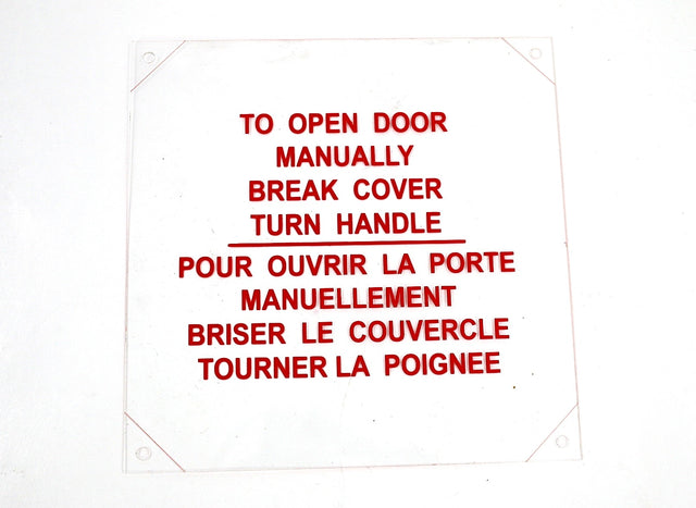 PREVOST ­-­ 19402125 ­-­ PANNEAU FRANGIBLE
