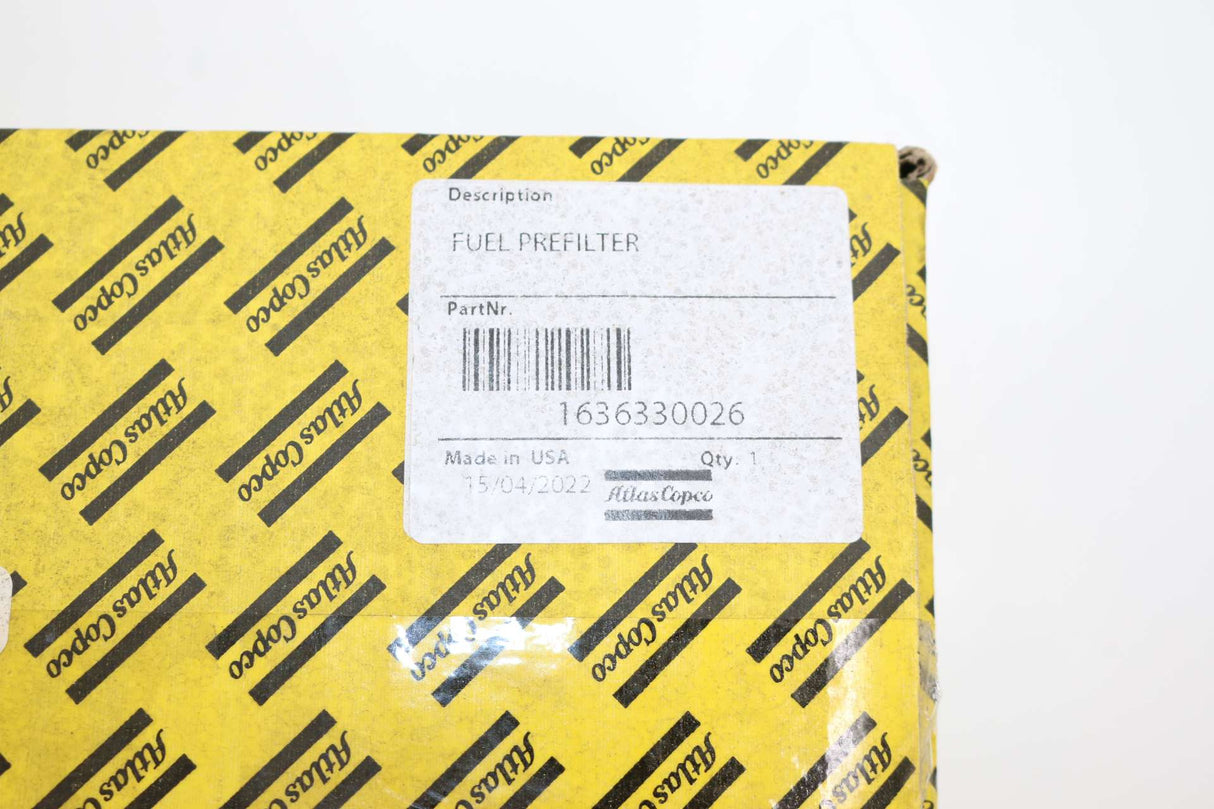 ATLAS COPCO ­-­ 1636330026 ­-­ FUEL PREFILTER