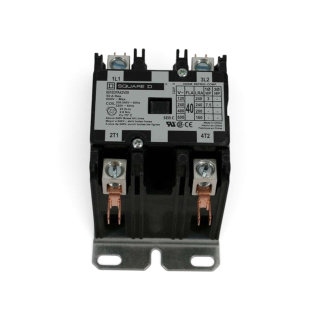 SQUARE D ­-­ 8910DPA42V09 ­-­ CONTACTOR 40A 2 POLE