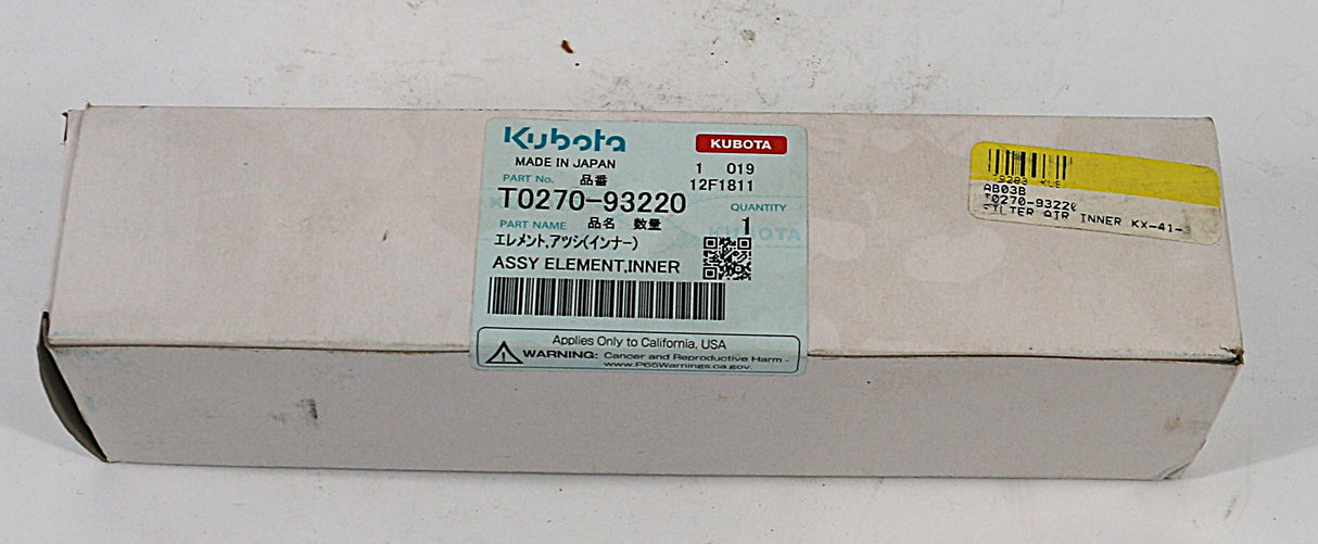 KUBOTA ­-­ T0270-93220 ­-­ FILTER - AIR ELEMENT