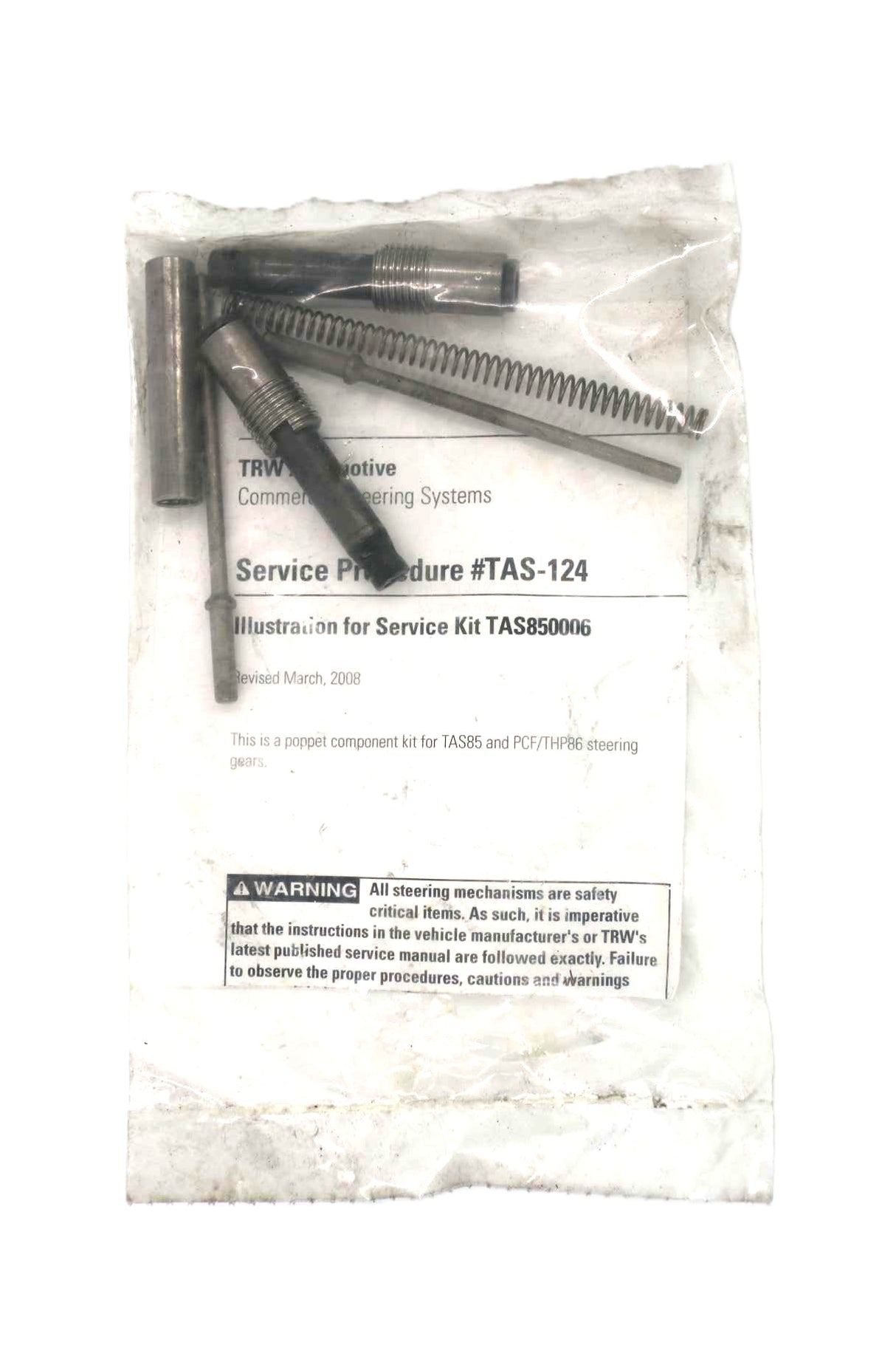 TRW (ZF) ­-­ TAS850006 ­-­ POPPET VALVE KIT - REPAIR