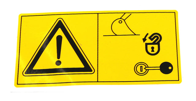 SANY ­-­ A820699001020 ­-­ KEY POWER-DOWN CAUTION PANEL