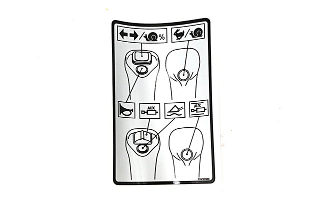 JCB ­-­ 333/X0989 ­-­ INSTRUCTION DECAL 3-WAY ISO