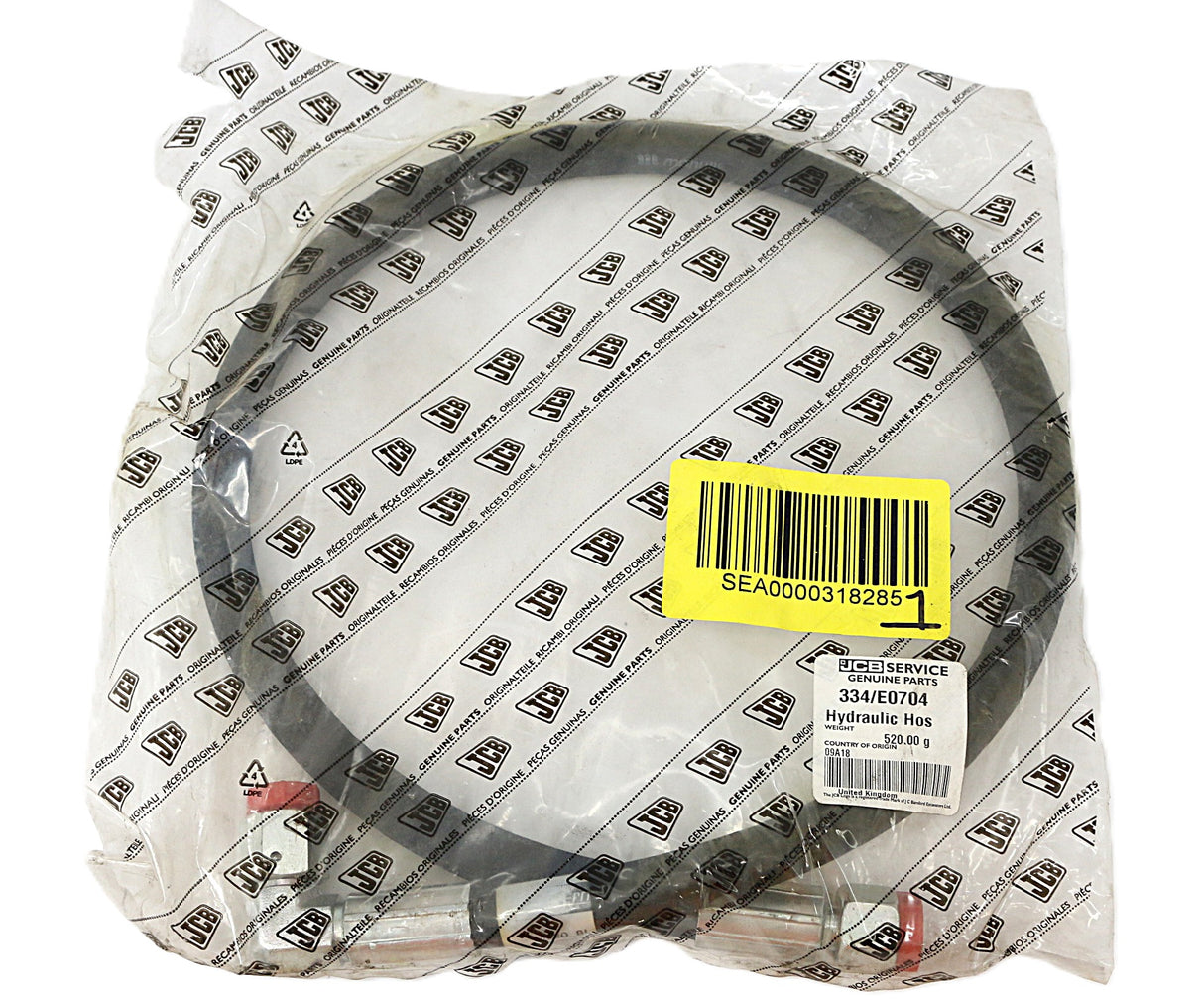 JCB ­-­ 334/E0704 ­-­ HYDRAULIC HOSE BOTTOM LEF