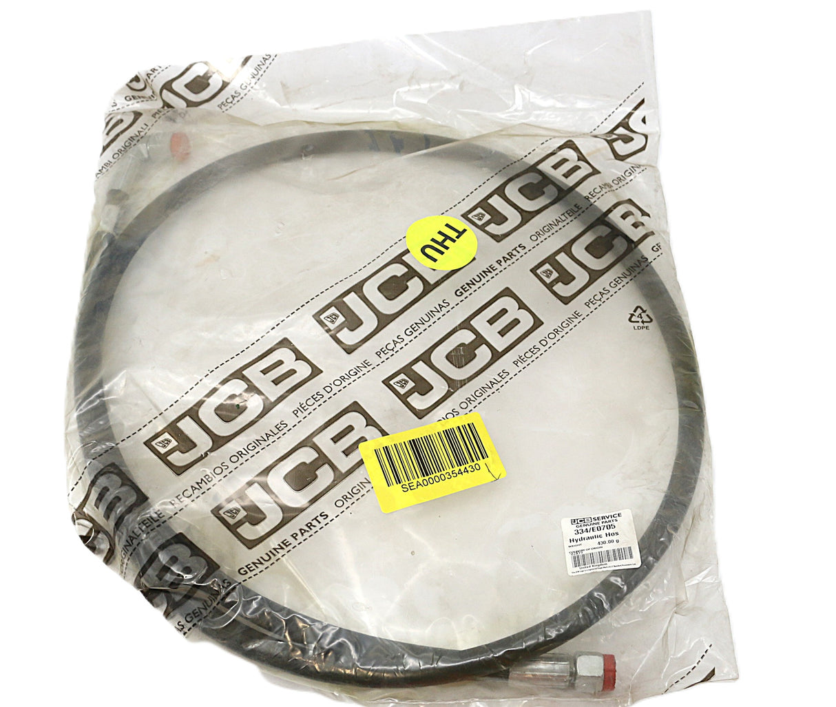 JCB ­-­ 334/E0705 ­-­ HYDRAULIC HOSE TOP RIGHT