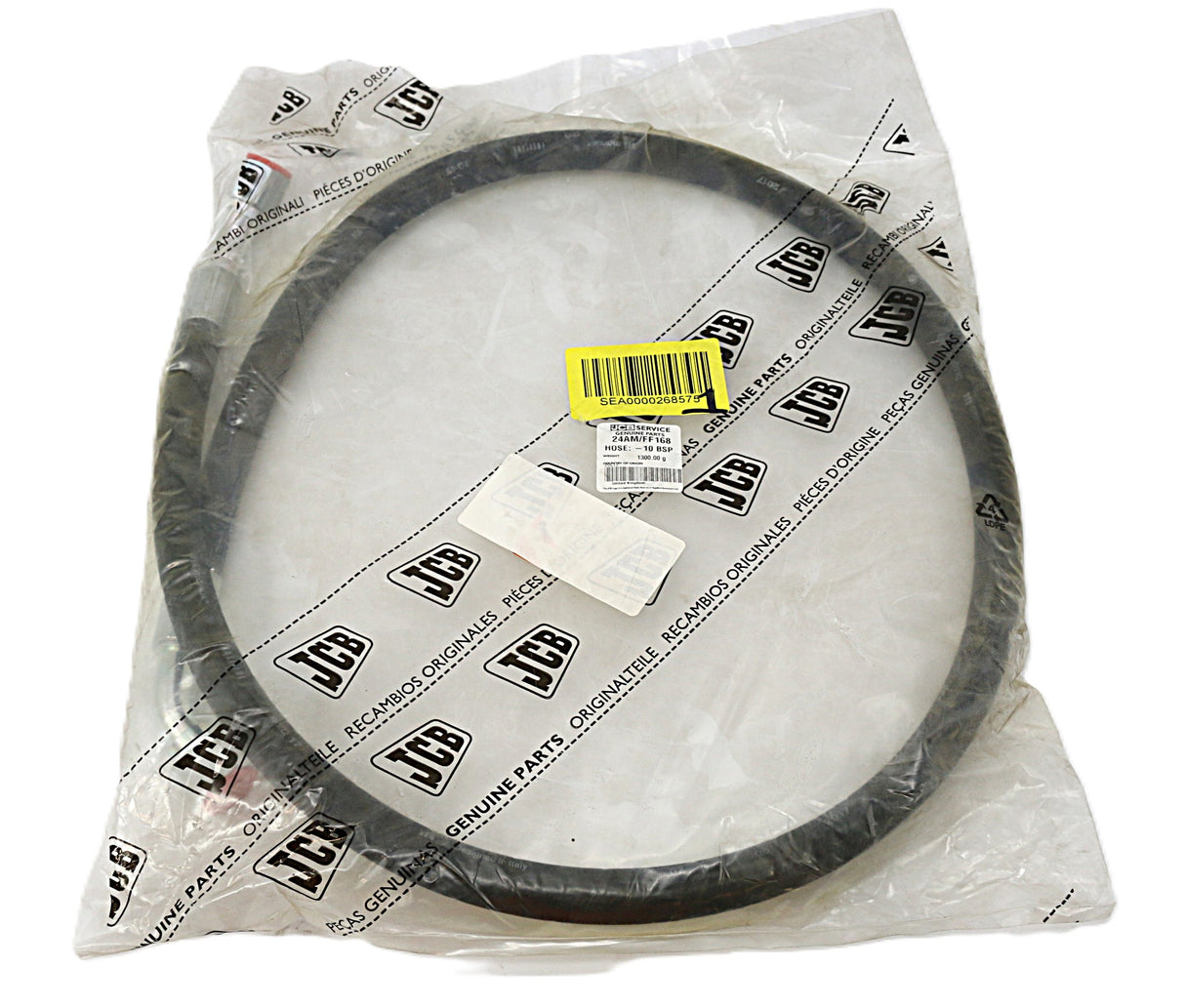 JCB ­-­ 24AM/FF168 ­-­ HOSE: -10 BSP LP 1680MM C