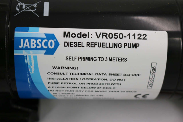 JABSCO (XYLEM) ­-­ VR050-1122 ­-­ PUMP DIESEL REFUELLING 24VDC