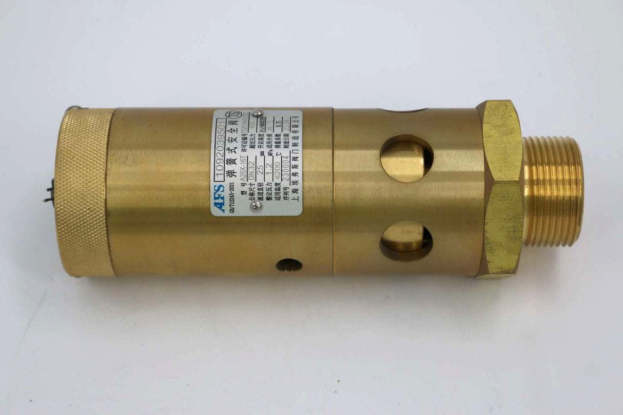 AFS ALTERNATIVE FUEL SYSTEMS  INC. ­-­ 1092039501 ­-­ SAFETY VALVE - SPRING LOADED