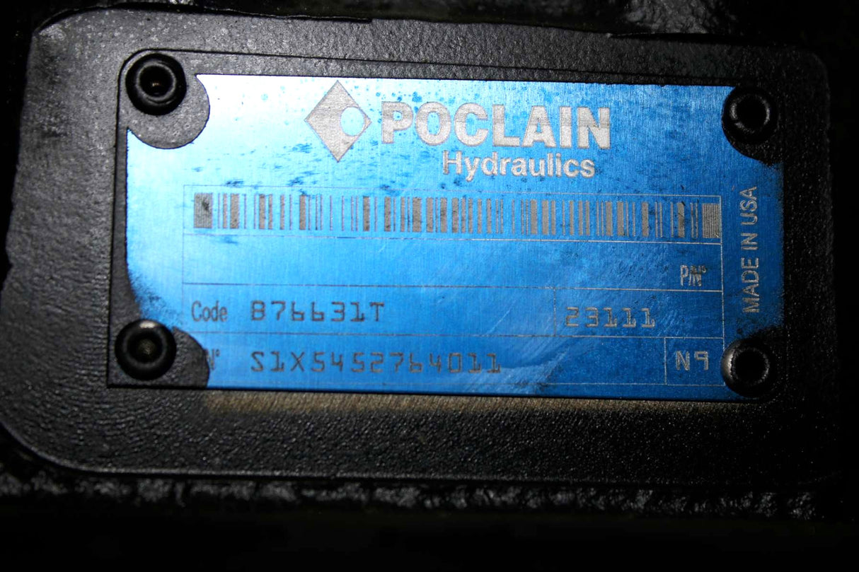 POCLAIN ­-­ B76631T ­-­ HYDRAULIC MOTOR MS11 44.5CID 10BOLT FLANGE M20