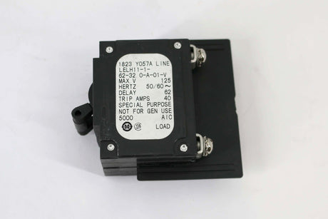 AIRPAX (SENSATA) ­-­ LELH11-1-62-32.0-A-01-V ­-­ CIRCUIT BREAKER - 2 POLE 32A 50/60Hz 250V